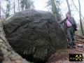 Findling 1 bei Haselberg nahe Wierzen in der Märkischen Schweiz, Brandenburg, (D) (1) 24. Januar 2016.JPG